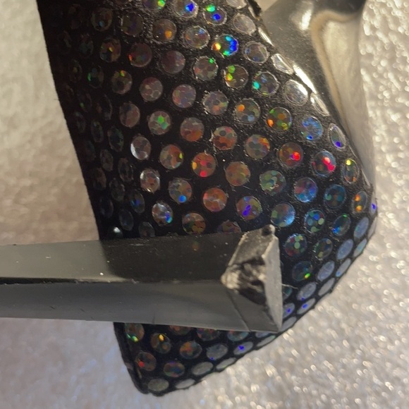 Charles Jourdan heels iridescent sparkle GBS (flawed) - Picture 5 of 13